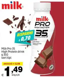 Elite Milk Pro 35 High Protein drink offerta
