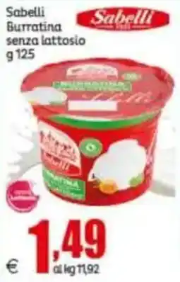 Elite Sabelli Burratina senza lattosio offerta