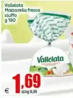 Elite Vallelata Mozzarella fresca ciuffo offerta
