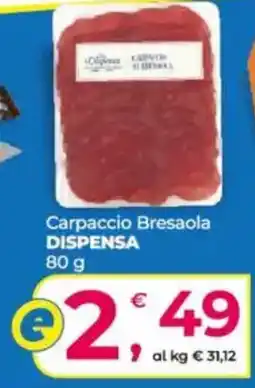Alter Discount Carpaccio Bresaola DISPENSA offerta
