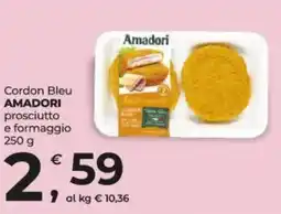 Alter Discount Cordon Bleu Amadori prosciutto e formaggio offerta