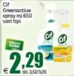 Elite Cif Greenactieve spray offerta