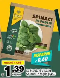 Elite Le Stagioni d'Italia Spinaci in foglie offerta