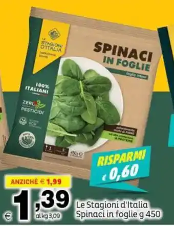 Le Stagioni d'Italia Spinaci in foglie