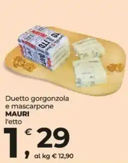 Alter Discount Duetto gorgonzola e mascarpone Mauri offerta