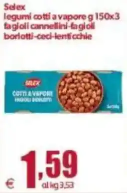 Elite Selex legumi cotti a vapore offerta