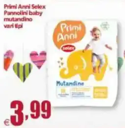 Elite Pannolini baby mutandino Primi Anni Selex offerta