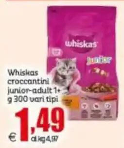 Elite Whiskas croccantini junior-adult offerta
