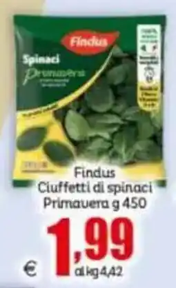 Elite Findus Ciuffetti di spinaci Primavera offerta