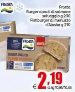 Elite Frosta Burger dorati di salmone offerta