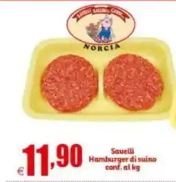 Elite Sauelli Hamburger di suino offerta