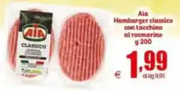 Elite Aia Hamburger classico con tacchino al rosmarino offerta
