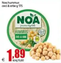 Elite Noa hummus ceci & erbe offerta