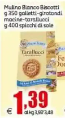 Elite Mulino Bianco Biscotti galletti-girotondi/ macine-tarallucci spicchi di sole offerta