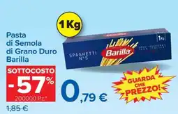 Carrefour Iper Pasta di Semola di Grano Duro Barilla offerta