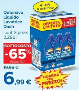 Carrefour Iper Detersivo Liquido Lavatrice Dash offerta