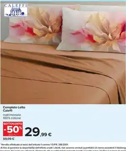 Carrefour Iper Completo Letto Caleffi offerta
