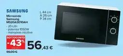 Carrefour Iper Microonde Samsung offerta