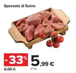Carrefour Iper Spezzato di Suino offerta
