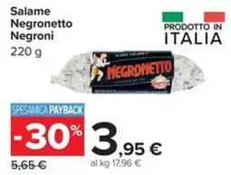 Carrefour Iper Salame Negronetto offerta