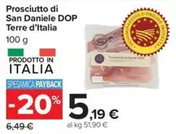 Carrefour Iper Prosciutto di San Daniele DOP offerta