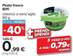 Carrefour Iper Pesto fresco Biffi offerta