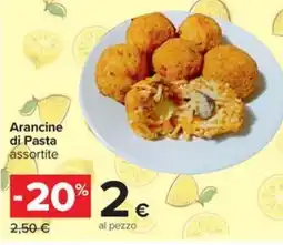 Carrefour Iper Arancine di Pasta assortite offerta