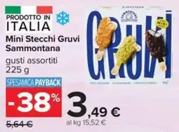 Carrefour Iper Mini Stecchi Gruvi Sammontana offerta