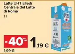 Carrefour Iper Latte UHT Elledi offerta
