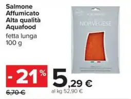Carrefour Iper Salmone affumicato alta qualità aquafood offerta