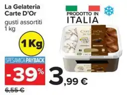Carrefour Iper La Gelateria Carte D'Or gusti assortiti offerta