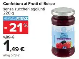 Carrefour Iper Confettura ai Frutti di Bosco offerta