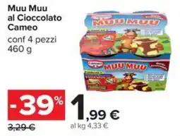 Carrefour Iper Muu Muu al Cioccolato Cameo offerta