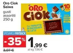Carrefour Iper Oro Ciok Saiwa offerta
