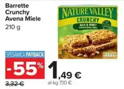 Carrefour Iper Barrette Crunchy Avena Miele offerta