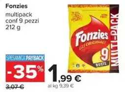 Carrefour Iper Fonzies multipack offerta