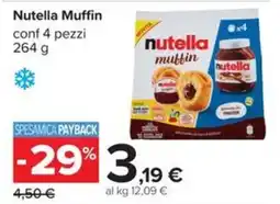 Carrefour Iper Nutella Muffin offerta