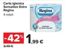 Carrefour Iper Carta Igienica Regina Sensation Extra offerta