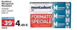 Carrefour Iper Dentifricio Microgranuli Mentadent offerta