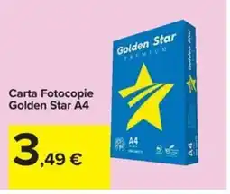 Carrefour Iper Carta Fotocopie Golden Star A4 offerta