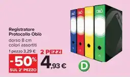 Carrefour Iper Registratore Protocollo Oblò offerta