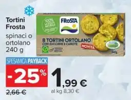 Carrefour Iper Tortini Frosta ortolano offerta