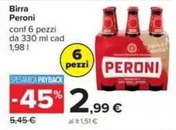 Carrefour Iper Birra Peroni offerta