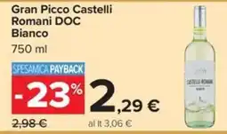 Carrefour Iper Gran Picco Castelli Romani DOC Bianco offerta