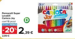 Carrefour Iper Pennarelli Super Lavabili Carioca Joy offerta