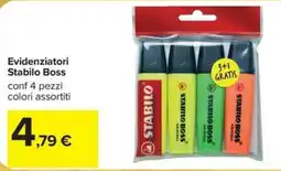 Carrefour Iper Evidenziatori Stabilo Boss offerta
