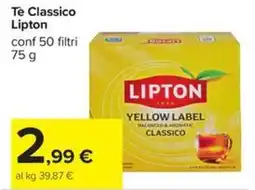 Carrefour Iper Tè Classico Lipton offerta