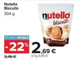 Carrefour Iper Nutella biscuits offerta