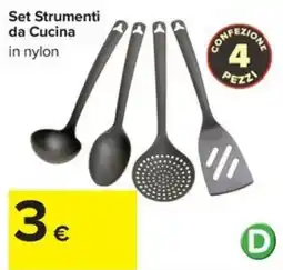 Carrefour Iper Set Strumenti da Cucina in nylon offerta