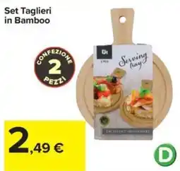 Carrefour Iper Set Taglieri in Bamboo offerta